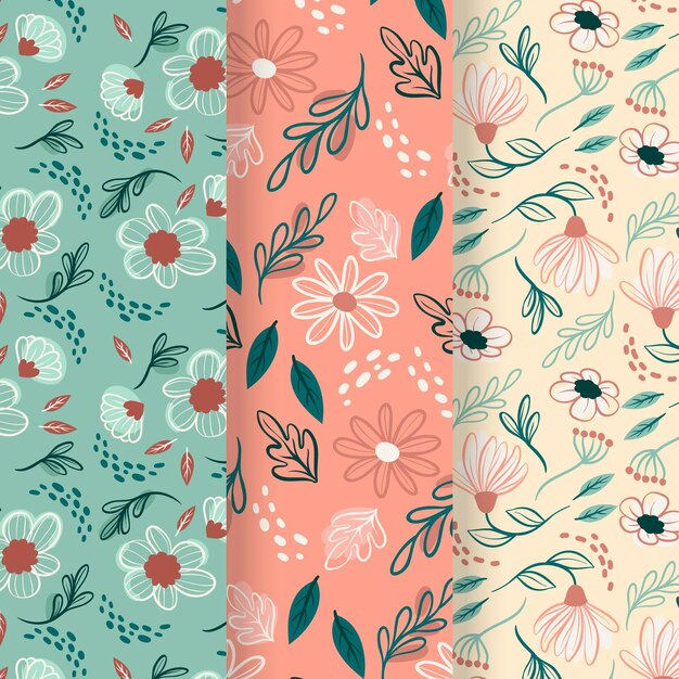 Colección de patrones de primavera