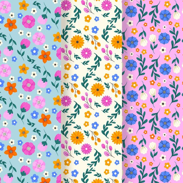 Colección de patrones de primavera