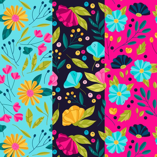 Colección de patrones de primavera