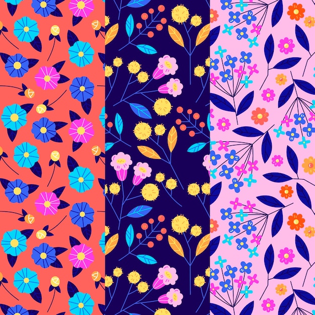 Colección de patrones de primavera