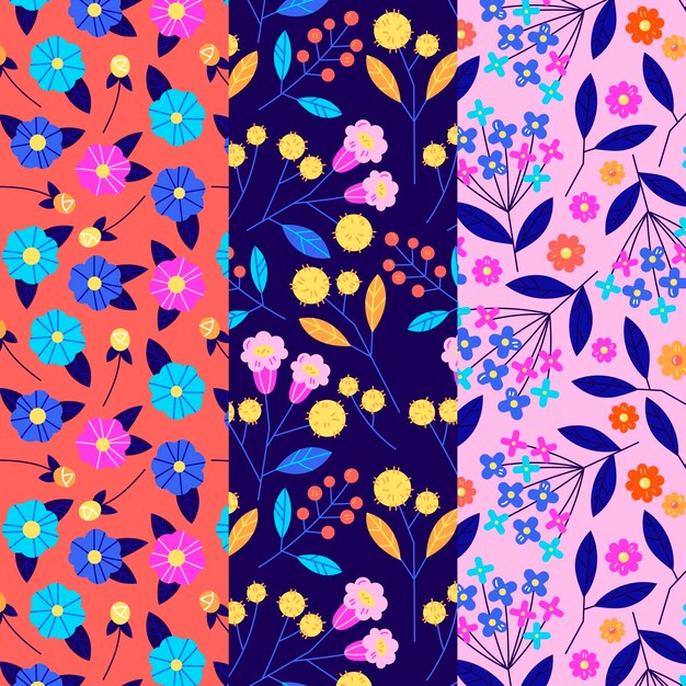 Colección de patrones de primavera
