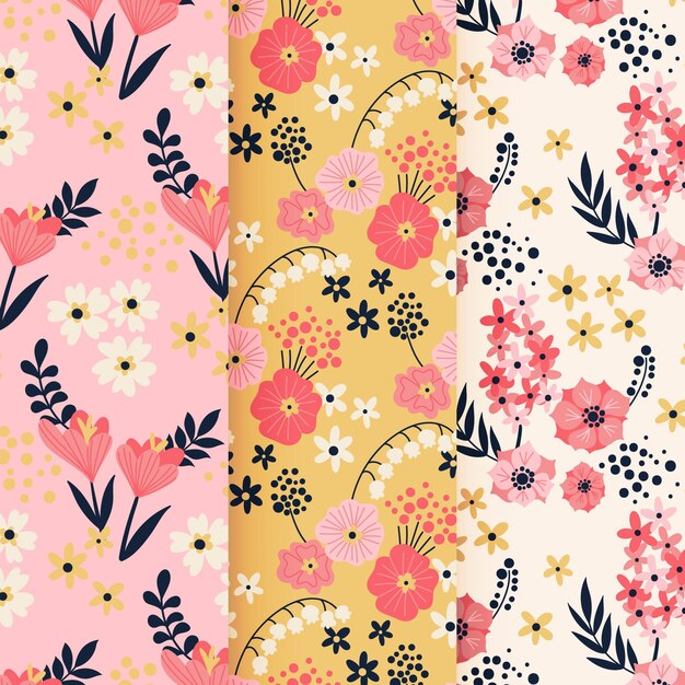 Colección de patrones de primavera