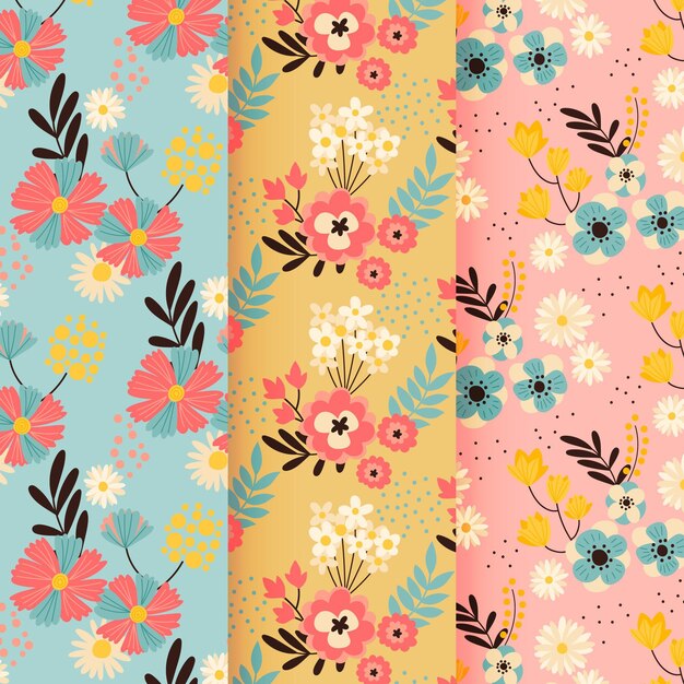 Colección de patrones de primavera