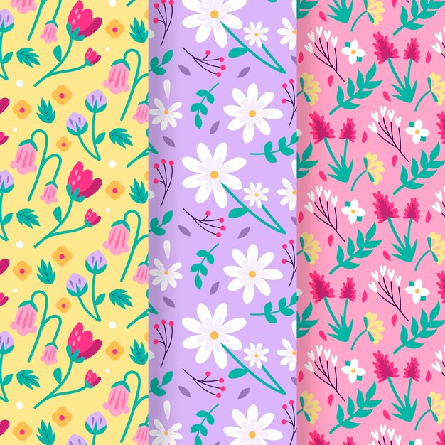 Colección de patrones de primavera
