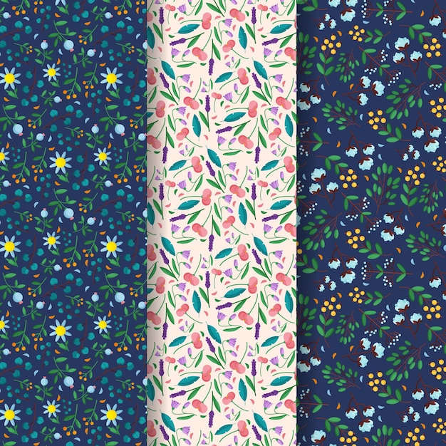 Colección de patrones de primavera