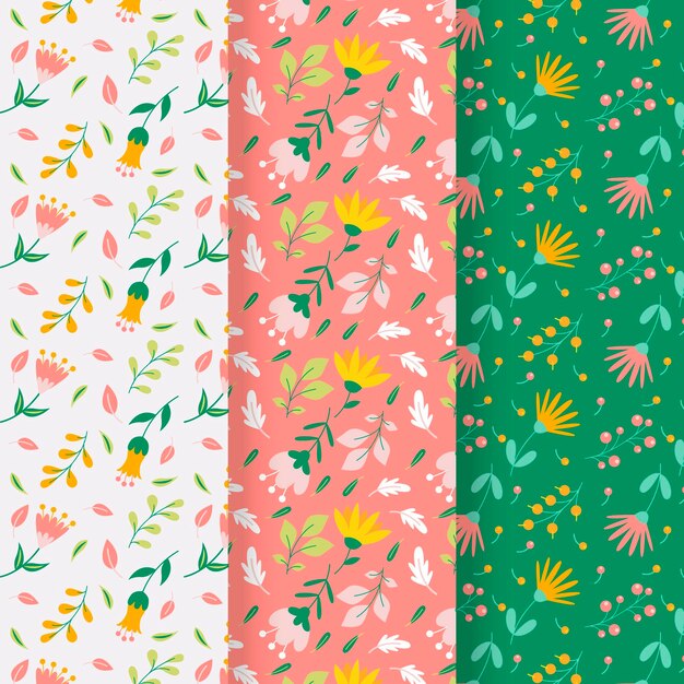 Colección de patrones de primavera