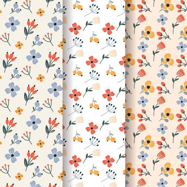 Colección de patrones de primavera