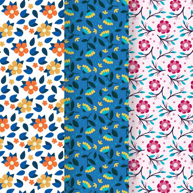 Colección de patrones de primavera