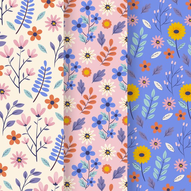 Colección de patrones de primavera