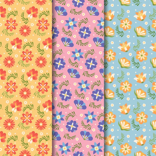 Colección de patrones de primavera