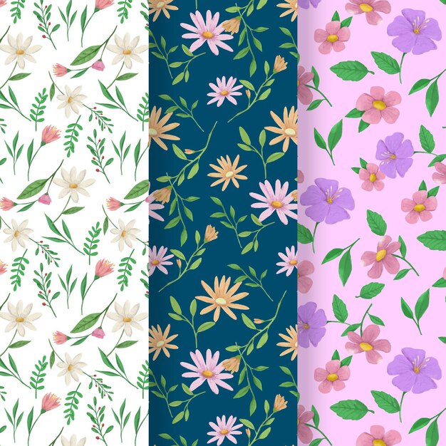 Colección de patrones de primavera