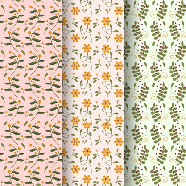 Colección de patrones de primavera