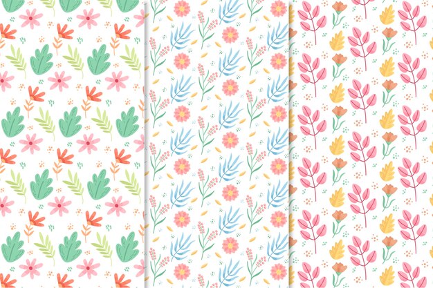 Colección de patrones de primavera