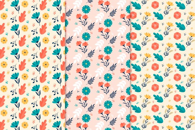 Colección de patrones de primavera