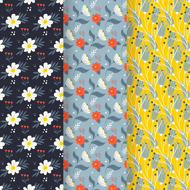 Colección de patrones de primavera