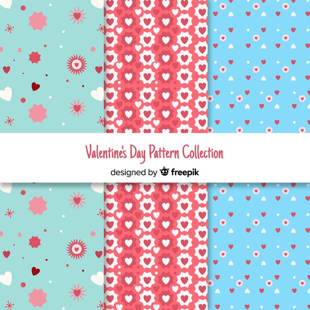 Colección de patrones de san valentín