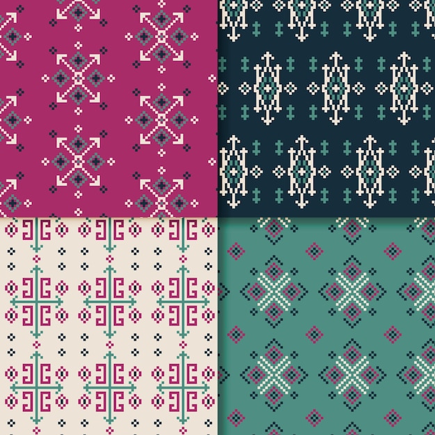 Colección de patrones Songket