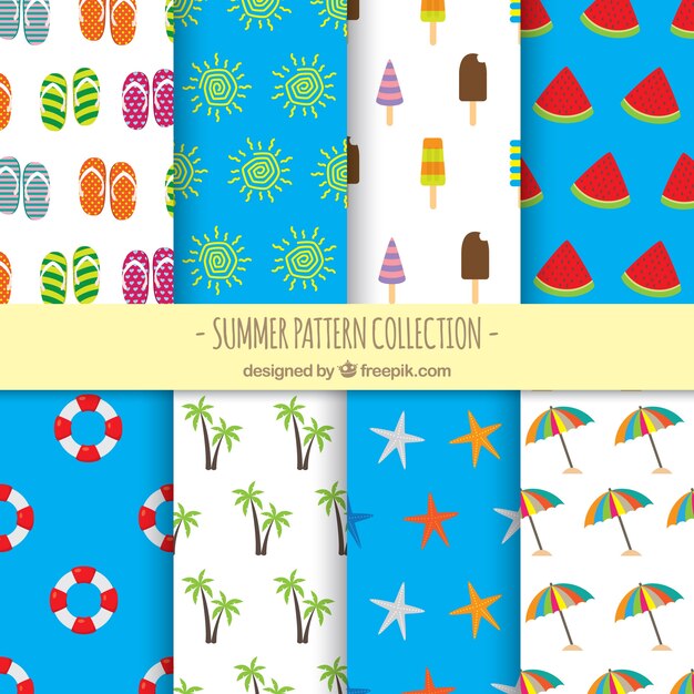 Colección de patrones de verano 