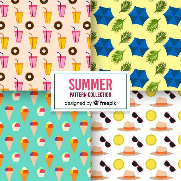 Colección de patrones de verano