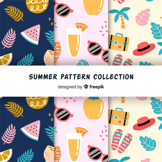 Colección de patrones de verano