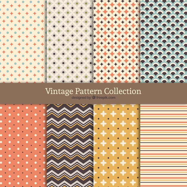 Colección de patrones vintage