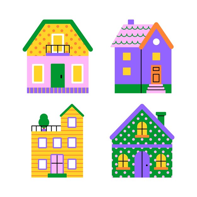 Colección de pegatinas de la casa de la armonía