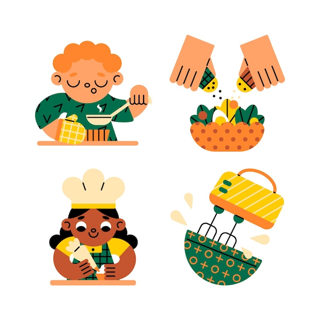 Colección de pegatinas de cocina Harmony