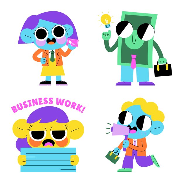 Colección de pegatinas comerciales esmaltadas