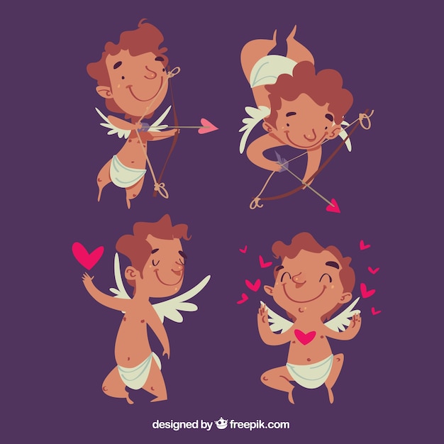 Colección de personajes de cupido