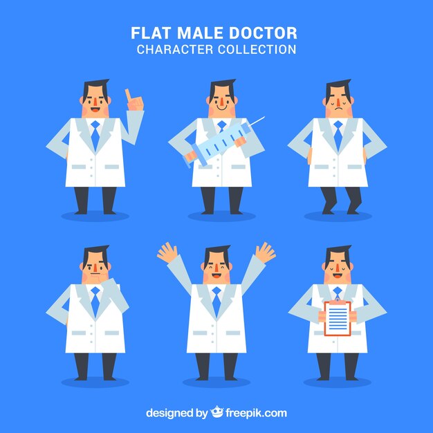 Colección de personajes de doctor