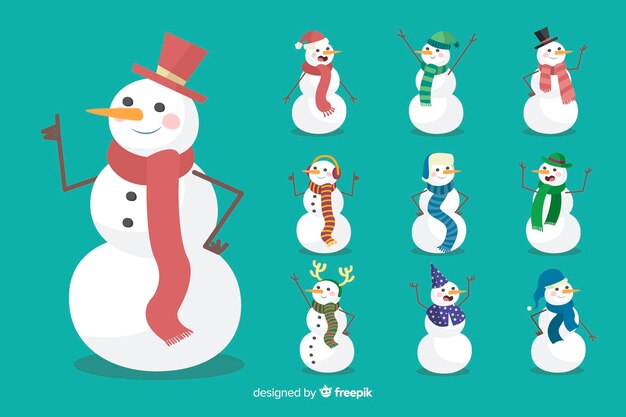 Colección de personajes de navidad