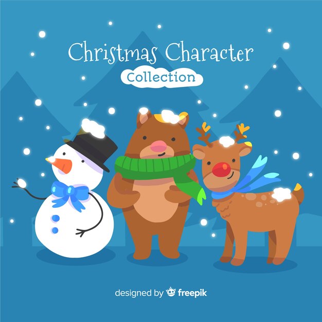 Colección de personajes navideños