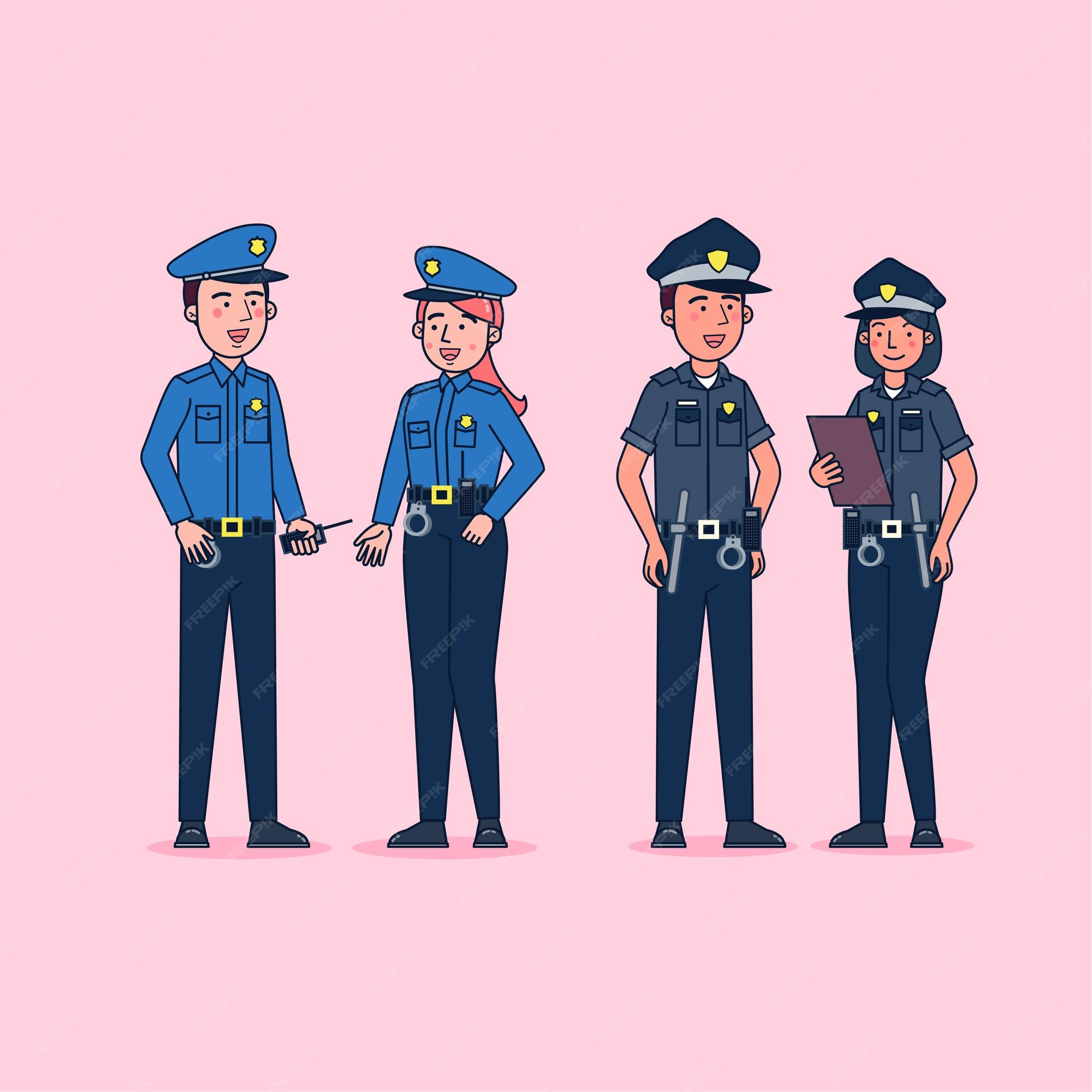 Vectores e ilustraciones de Uniforme policia para descargar gratis | Freepik