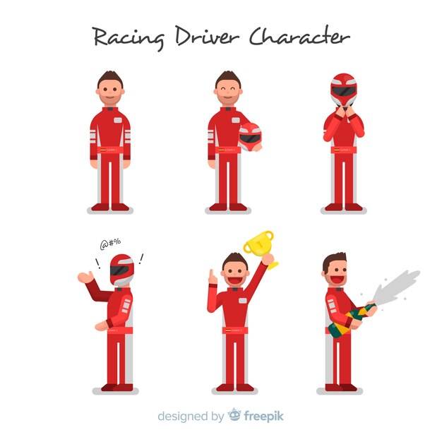 Colección de pilotos de carreras