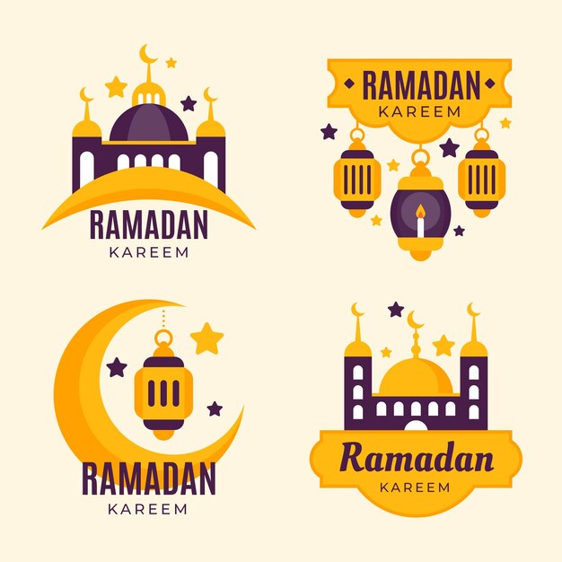 Colección de placas planas de Ramadán