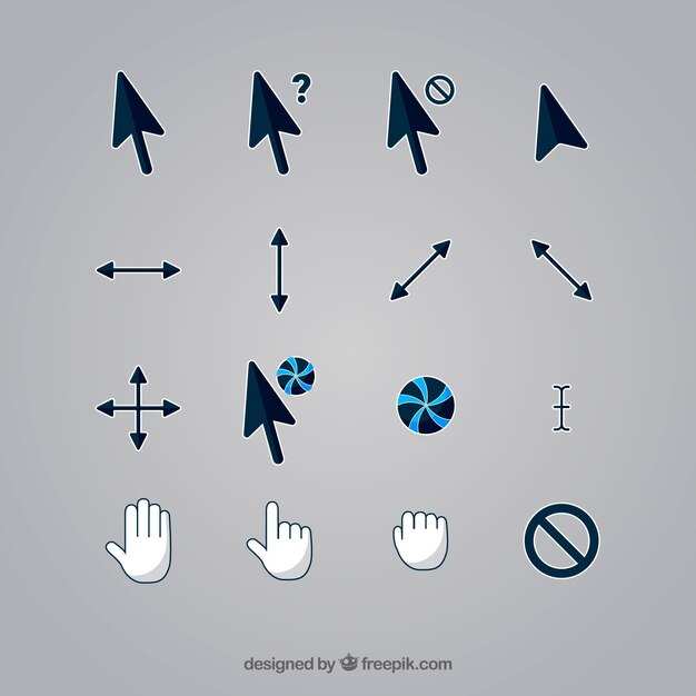 Colección plana de cursores