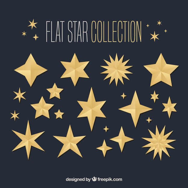 Colección plana de estrellas