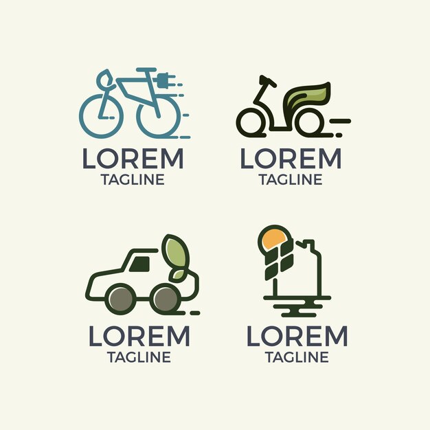 Colección de plantilla de logos abstractos