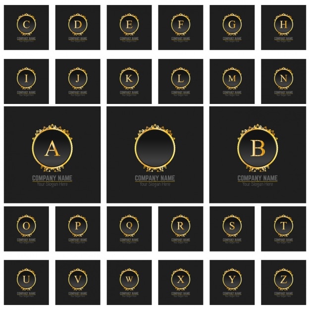 Vector gratuito colección de plantilla de logos