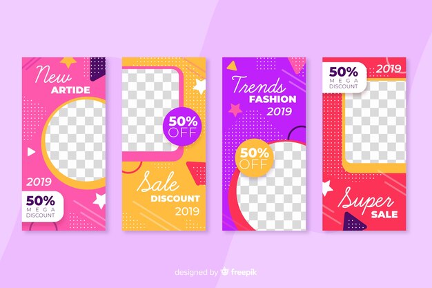Colección de plantillas de historias de instagram de venta
