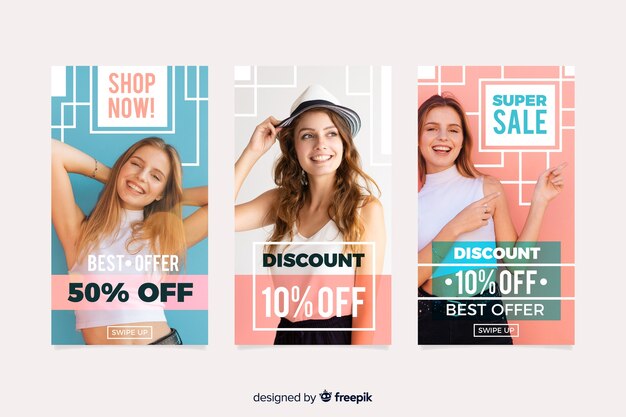 Colección de plantillas de historias de instagram de venta