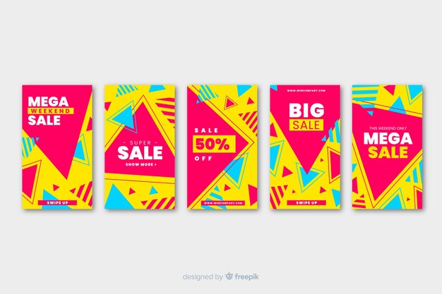 Colección de plantillas de historias de instagram de venta