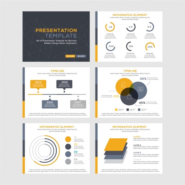 Vector gratuito colección de plantillas de infografías