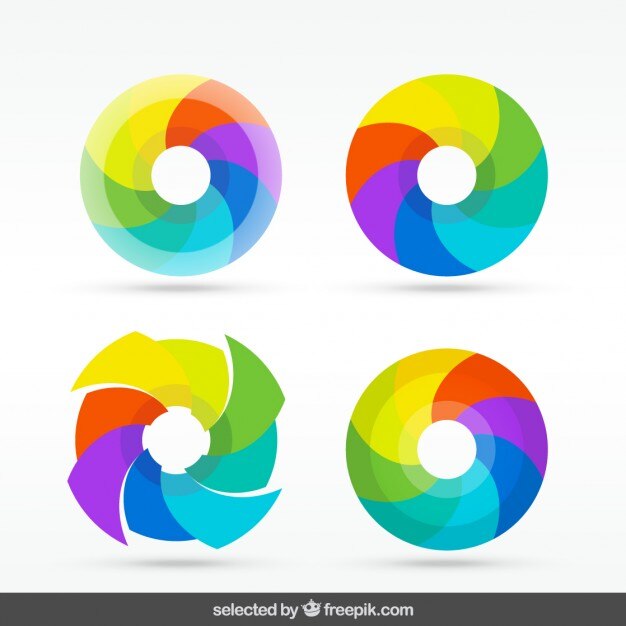 Vector gratuito colección de plantillas de logos abstractos