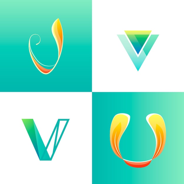 Colección de plantillas de logotipo v