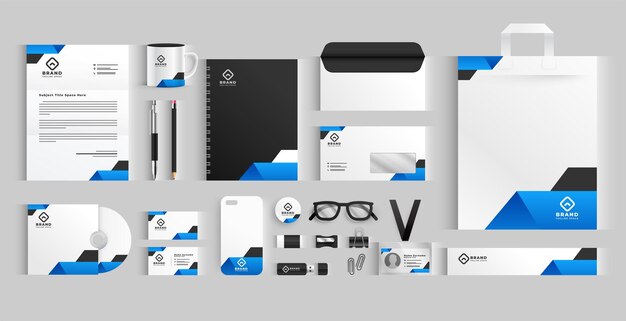 colección de plantillas de papelería profesional para la presentación de negocios