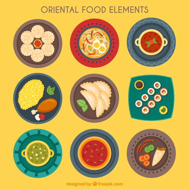 colección plato oriental
