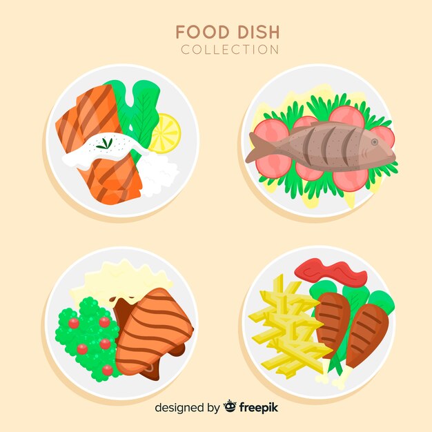 Colección platos comida