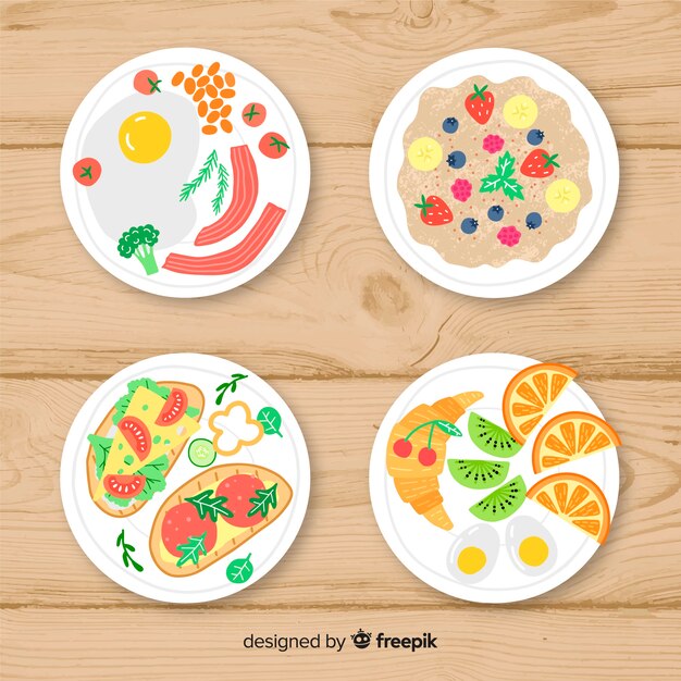 Colección platos deliciosos