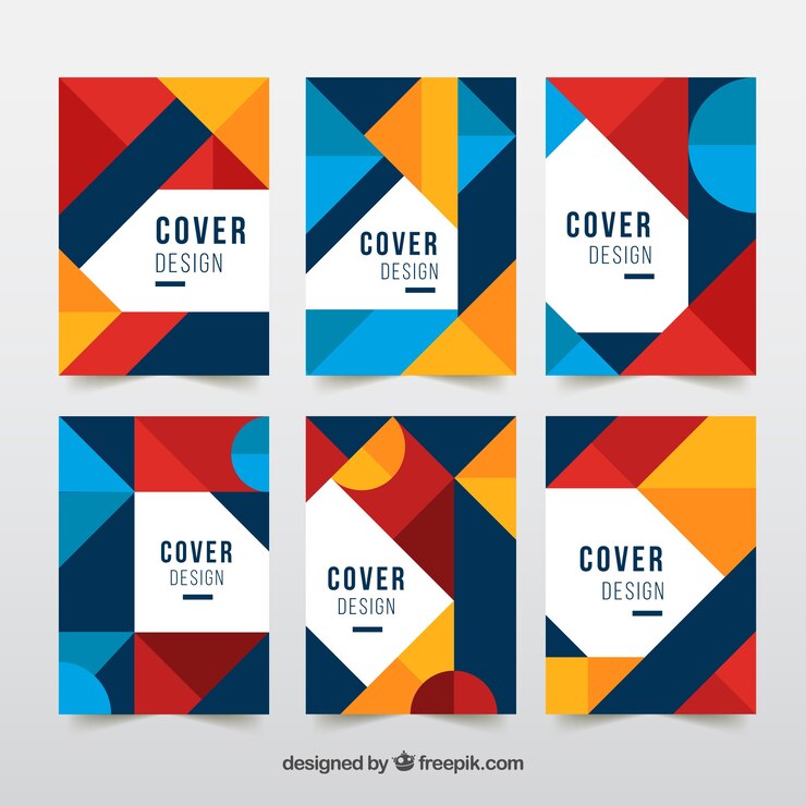 Vector gratuito colección de portadas abstractas